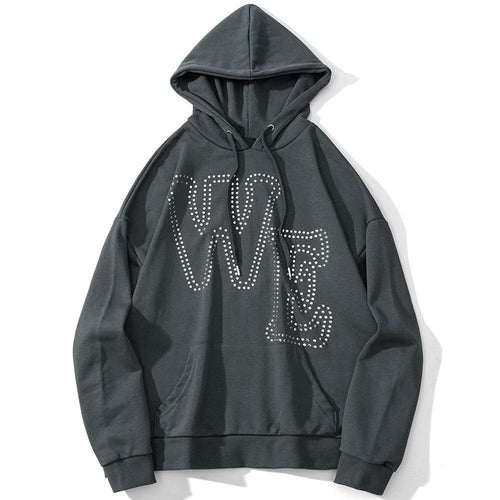 Oversized "WE" Punk Hoodie