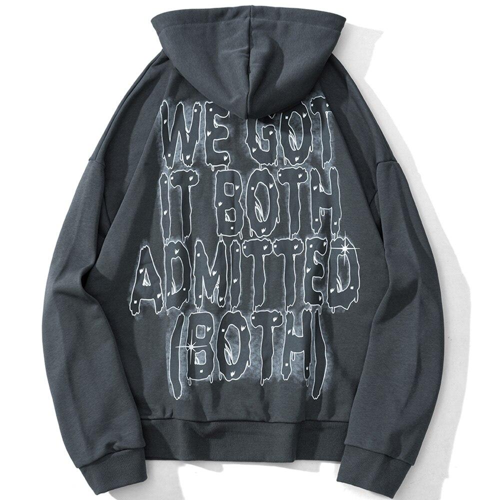 Oversized "WE" Punk Hoodie